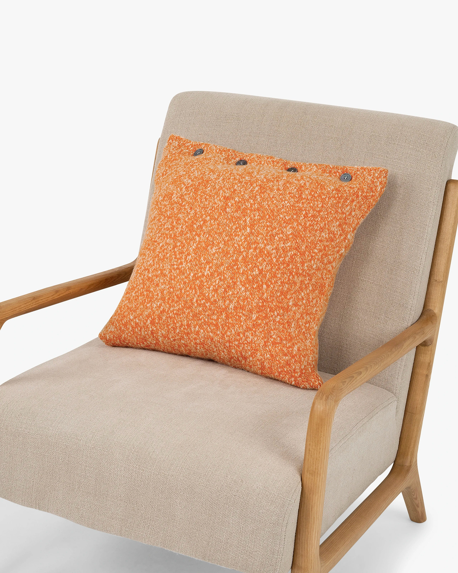 Mouliné Pillow - Orange Lana / Cashmere