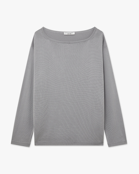 Oasi Boat Neck Sweater - Grey Cotone