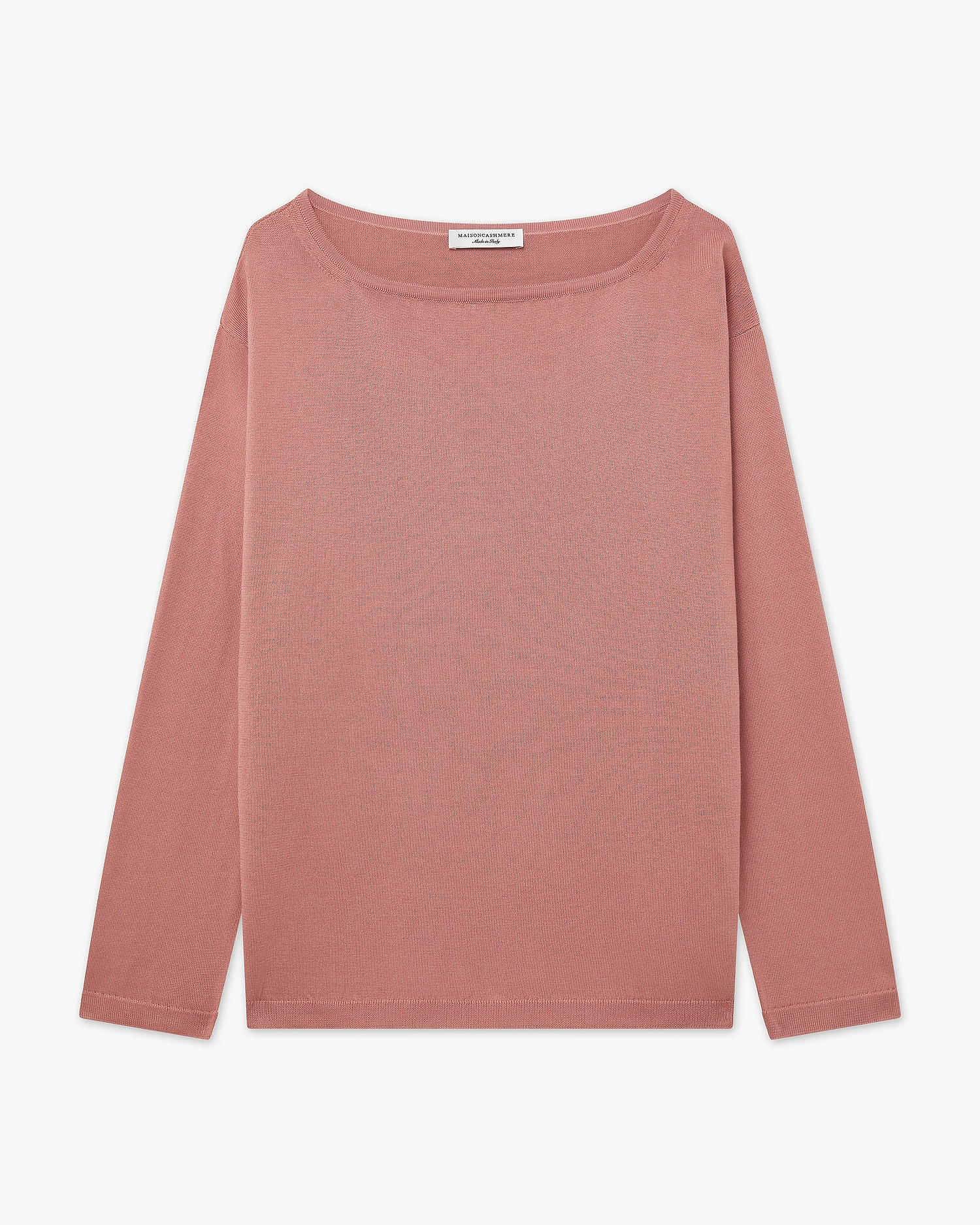 Oasi Boat Neck Sweater - Blush Cotone