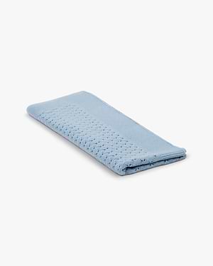 Openwork Baby Blanket - Light Blue