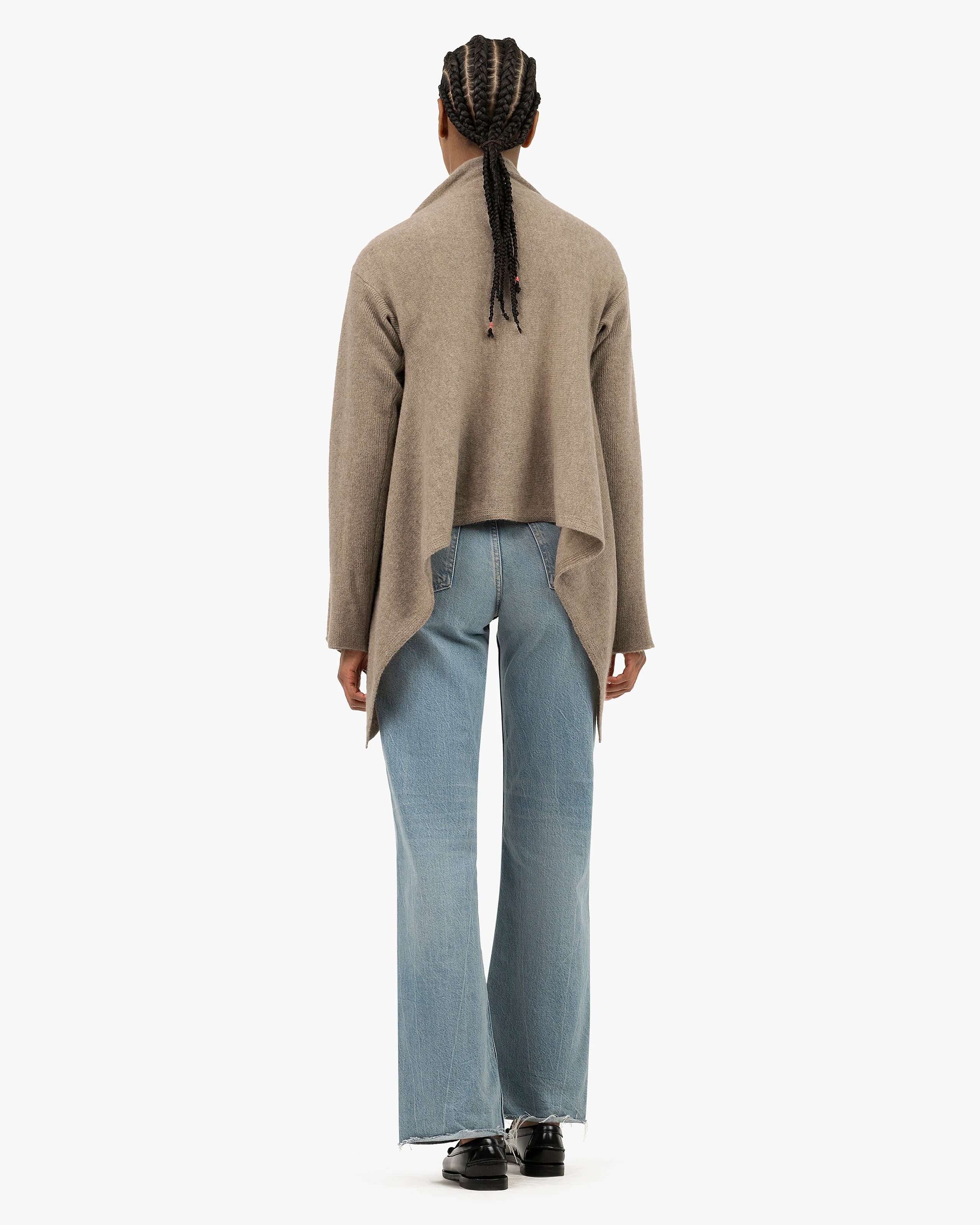 Ostuni Cardigan Wrap - Taupe Cashmere