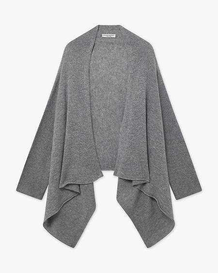 Ostuni Cardigan Wrap - Medium Grey Cashmere