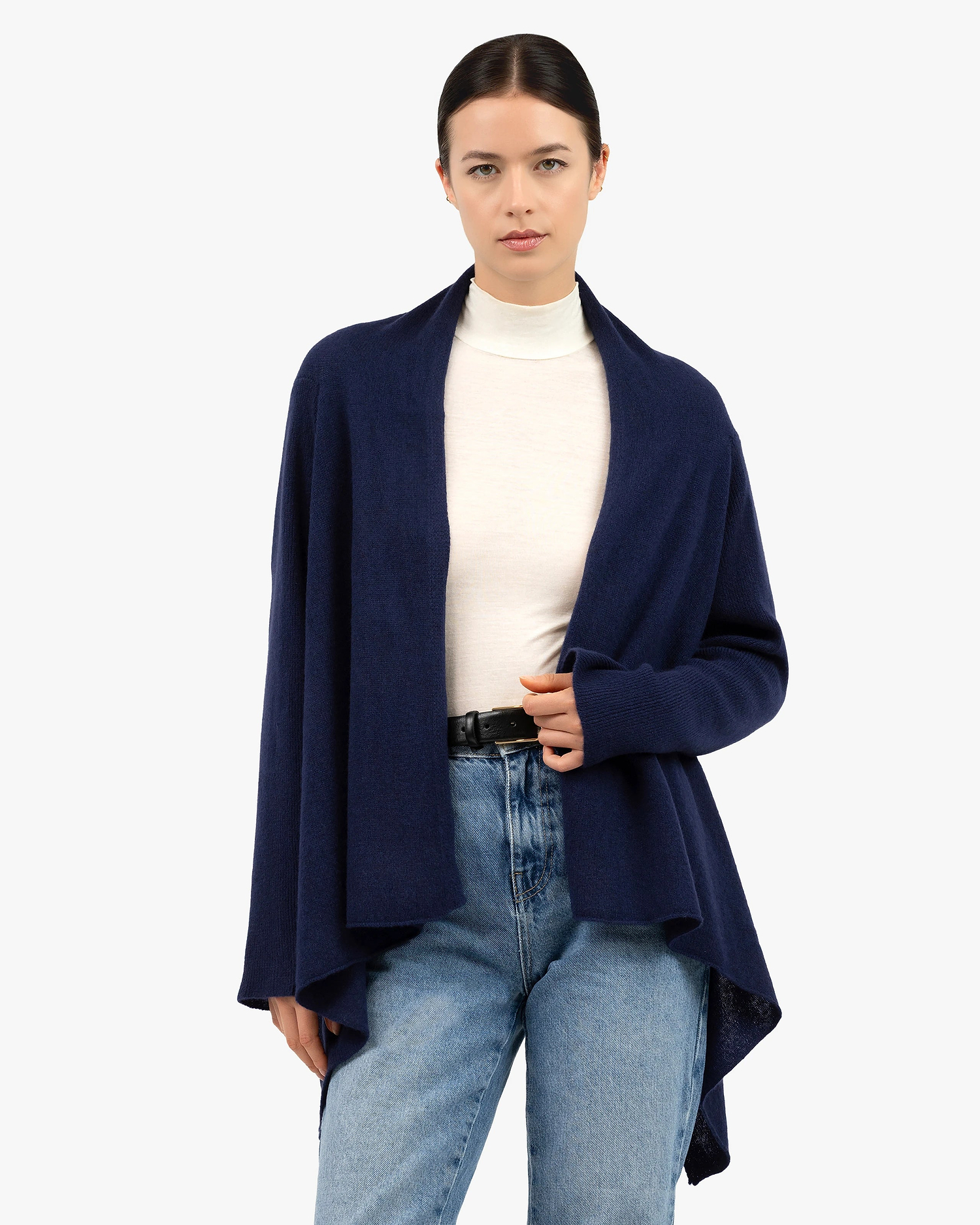 Ostuni Cardigan Wrap - Blue Cashmere