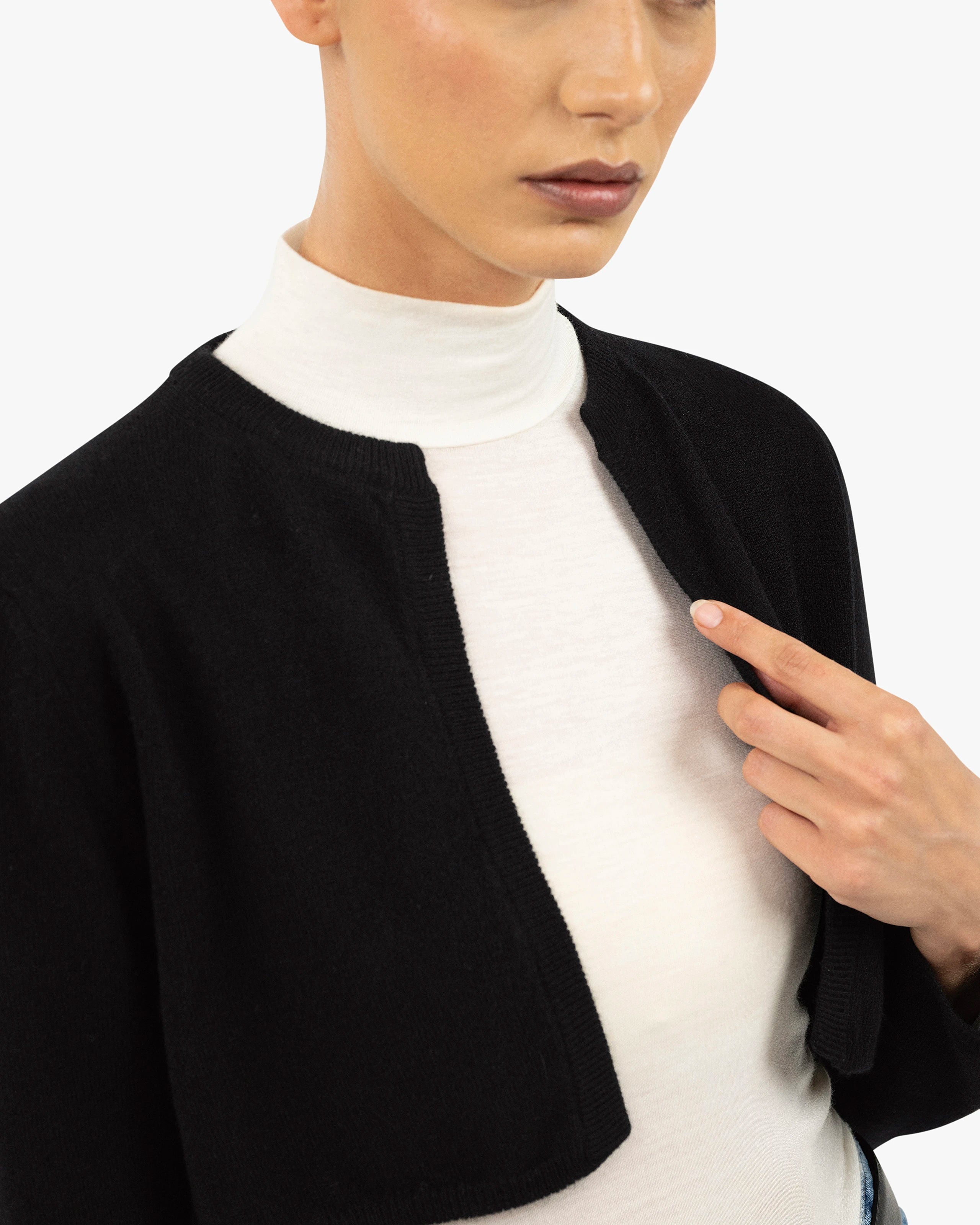 Ostuni Shrug - Black Cashmere