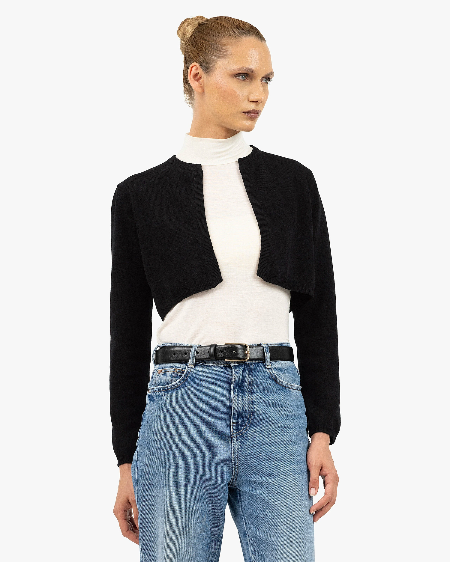 Ostuni Shrug - Black Cashmere