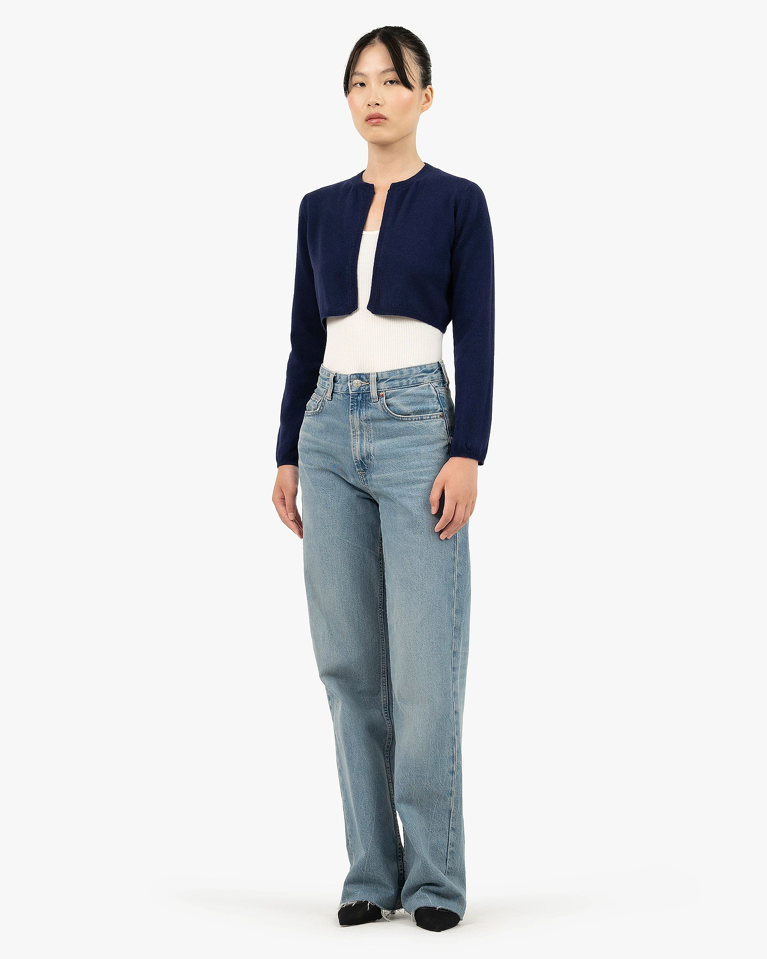 Ostuni Shrug - Blue Cashmere