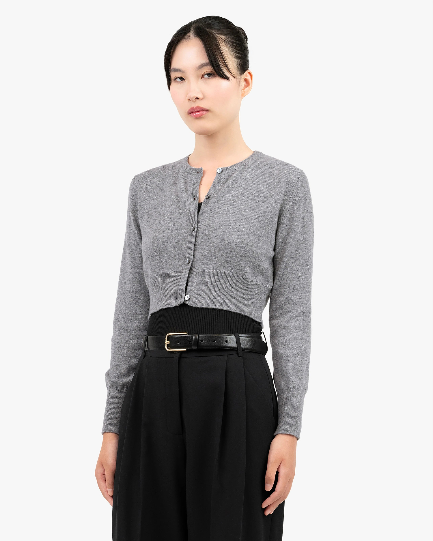 Ostuni Shrug Cardigan - Medium Grey Cashmere