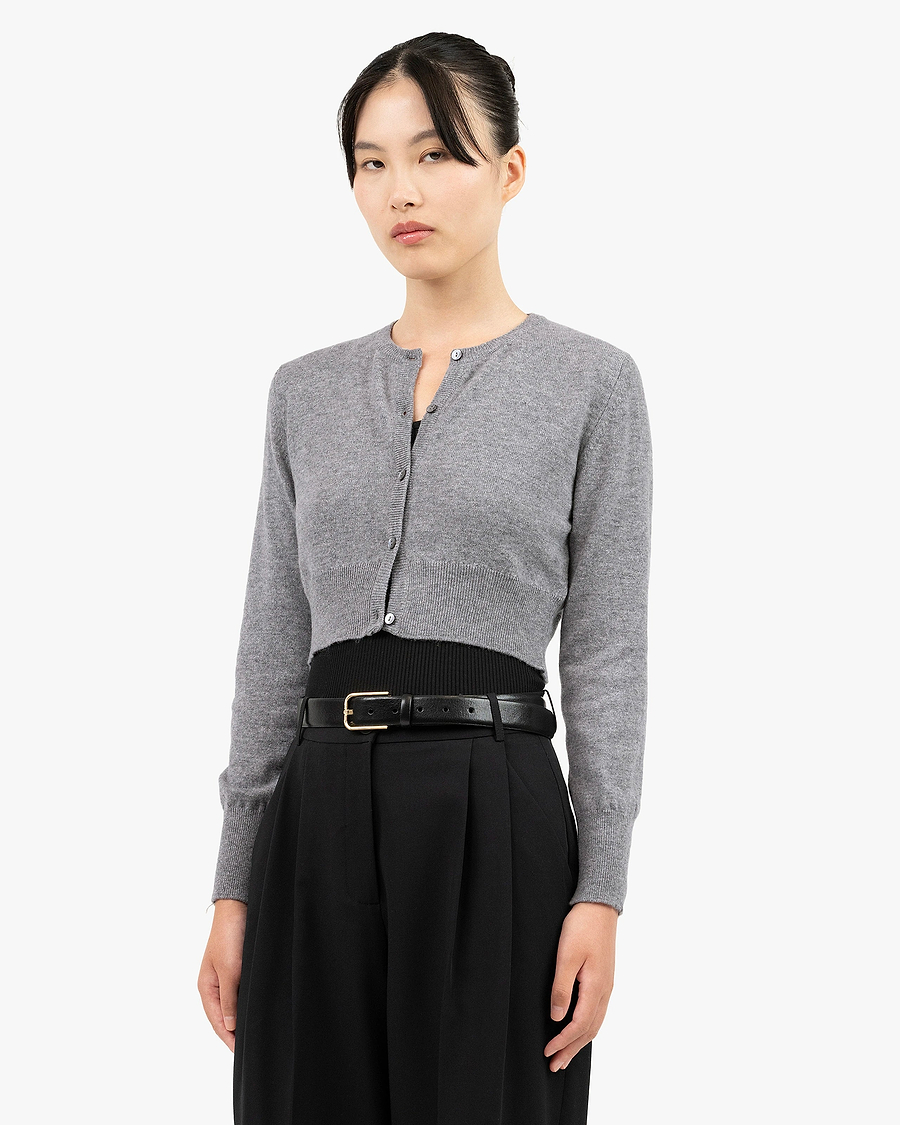 Ostuni Shrug Cardigan - Medium Grey Cashmere