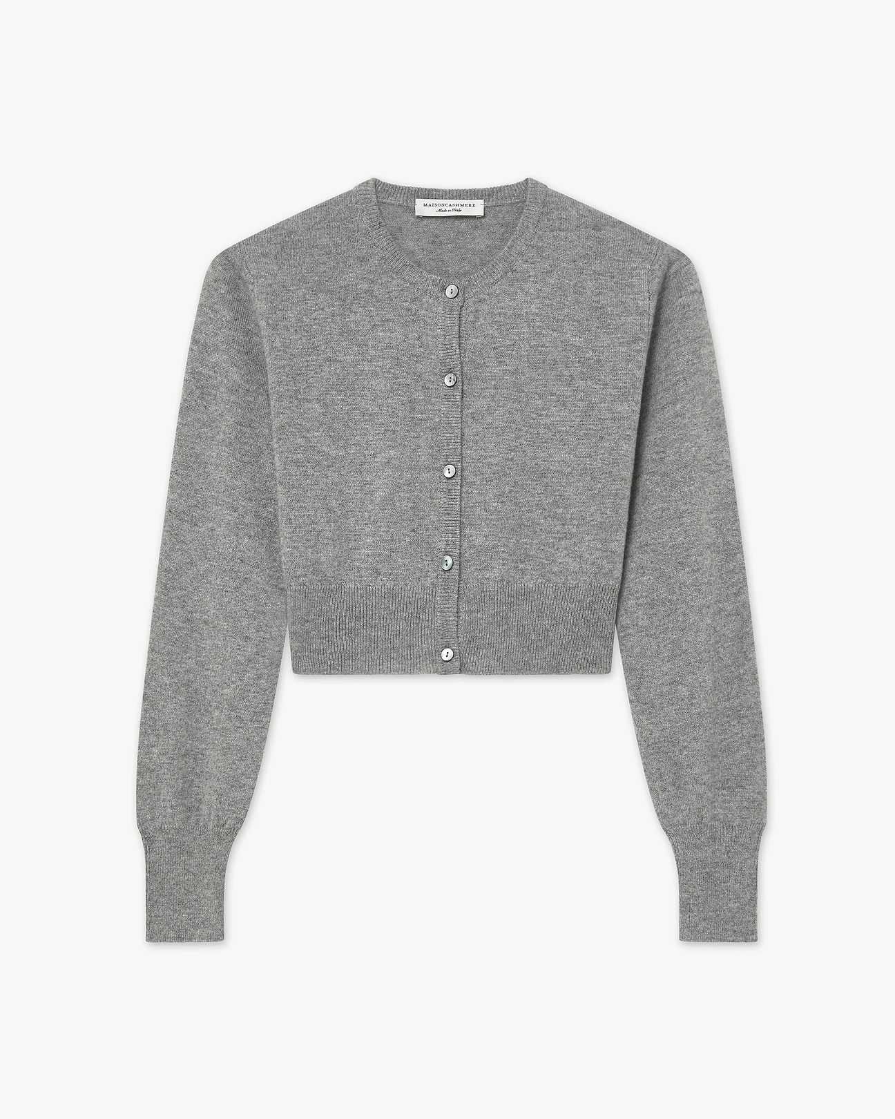 Ostuni Cashmere Shrug Cardigan - Medium Grey | MaisonCashmere