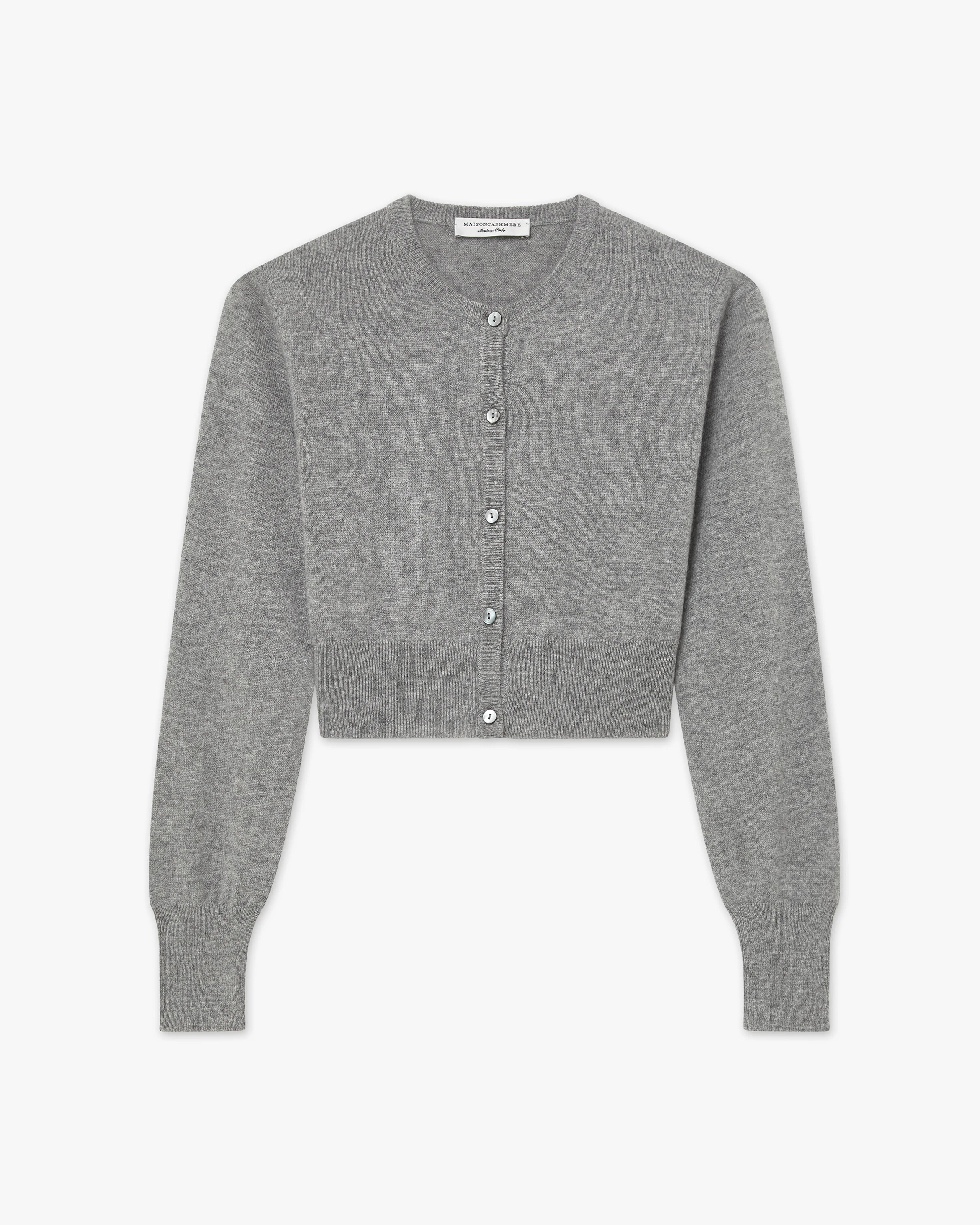 Ostuni Shrug Cardigan - Medium Grey Cashmere