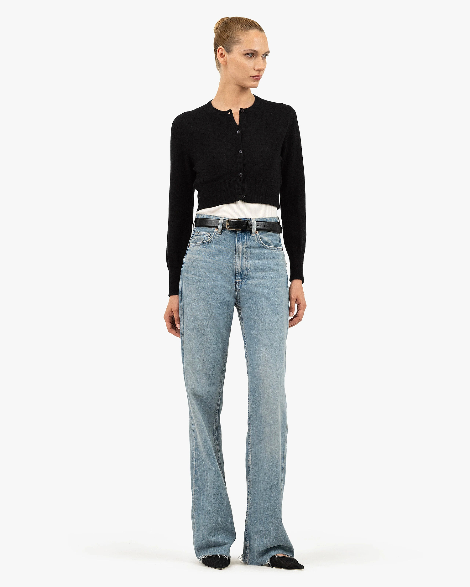 Ostuni Shrug Cardigan - Black Cashmere