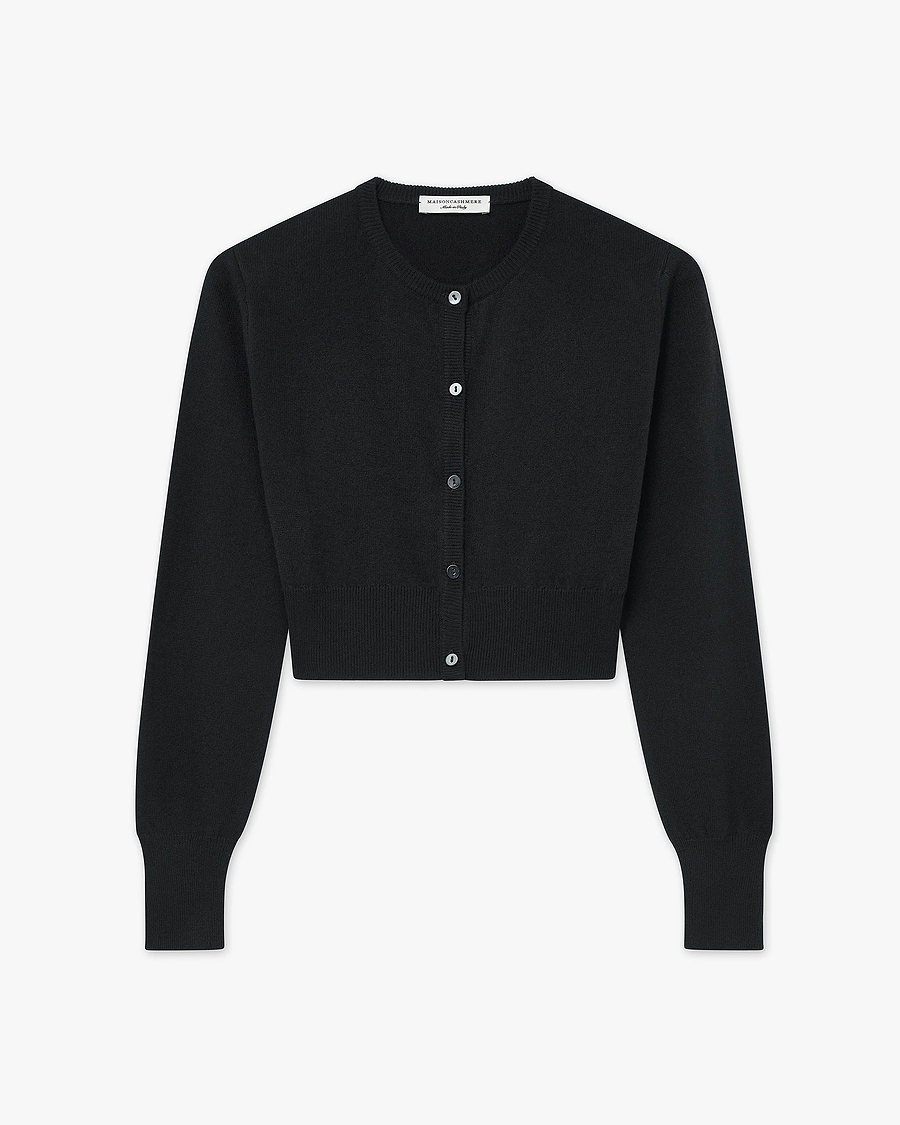 Ostuni Shrug Cardigan - Black Cashmere
