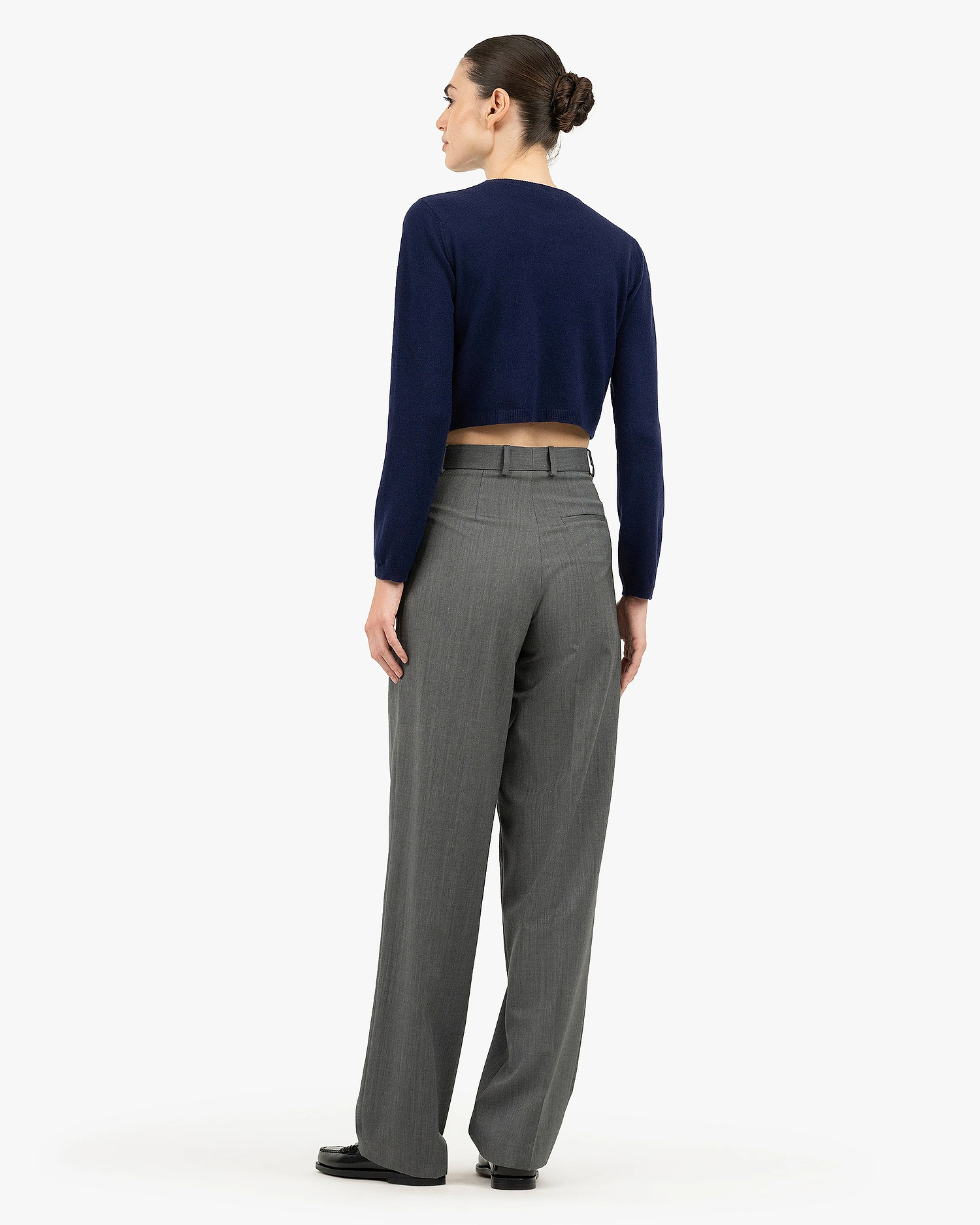 Ostuni Crop Sweater - Blue Cashmere