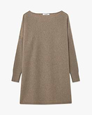 Maxi Maglia Scollo Barca Palazzo - Tortora
