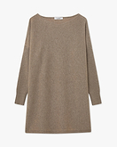 Maxi Maglia Scollo Barca Palazzo - Tortora