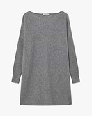 Maxi Maglia Scollo Barca Palazzo - Grigio Medio