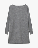 Maxi Maglia Scollo Barca Palazzo - Grigio Medio
