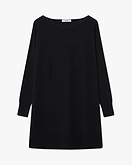 Maxi Maglia Scollo Barca Palazzo - Nero