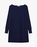 Maxi Maglia Scollo Barca Palazzo - Blu