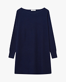 Maxi Maglia Scollo Barca Palazzo - Blu