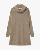 Pull Oversized Col Roulé Palazzo - Taupe