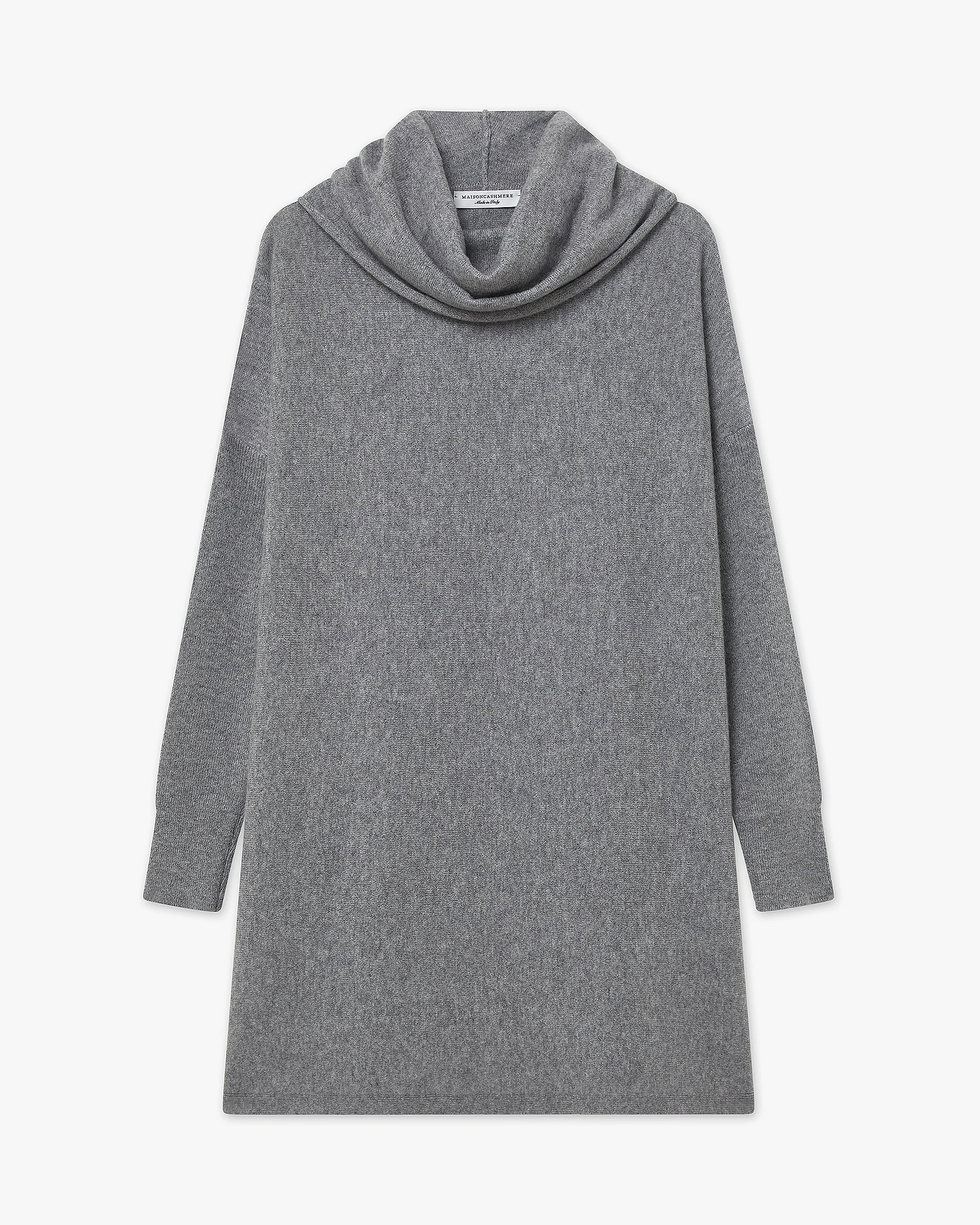 Palazzo Maxi Cowl Neck - Medium Grey Cashmere