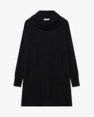 Pull Oversized Col Roulé Palazzo - Noir