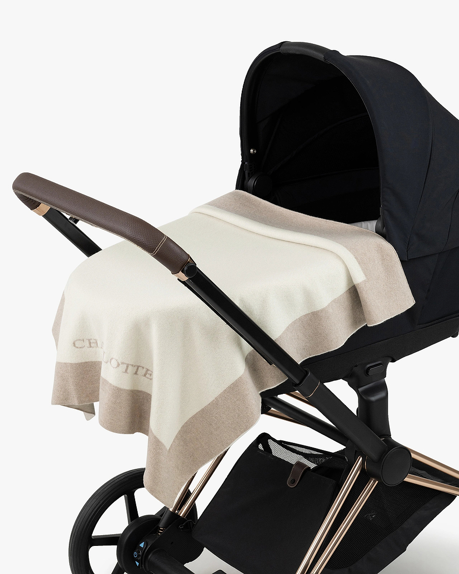Personalized Baby Blanket - Beige Cashmere