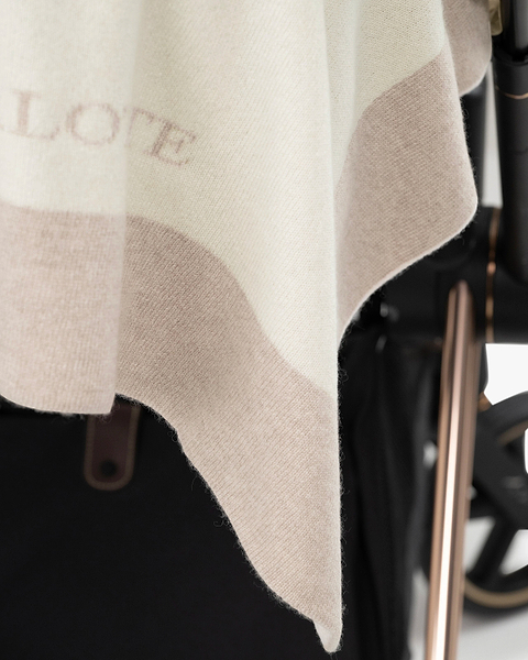 Personalized Baby Blanket - Beige Cashmere