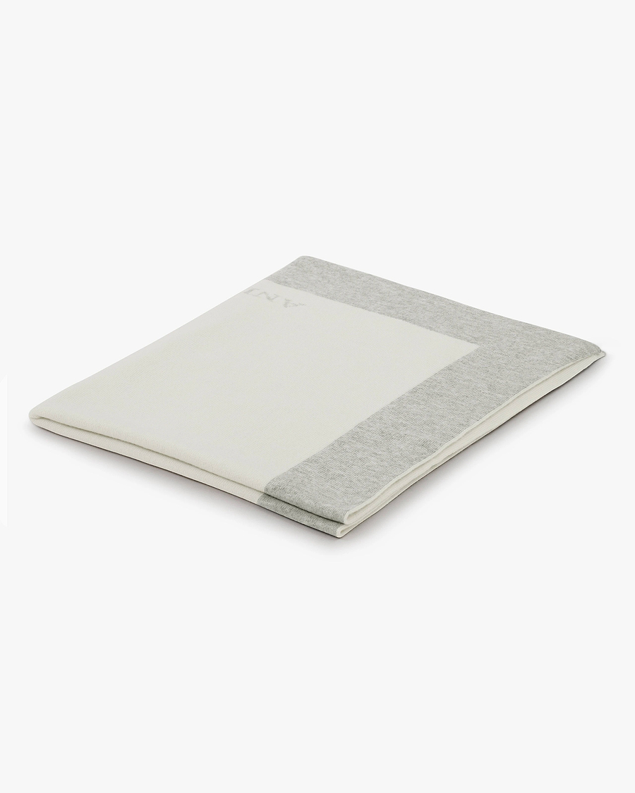 Personalized Baby Blanket - Light Grey Cashmere