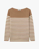 Pull Col Bateau Piuma - Camel