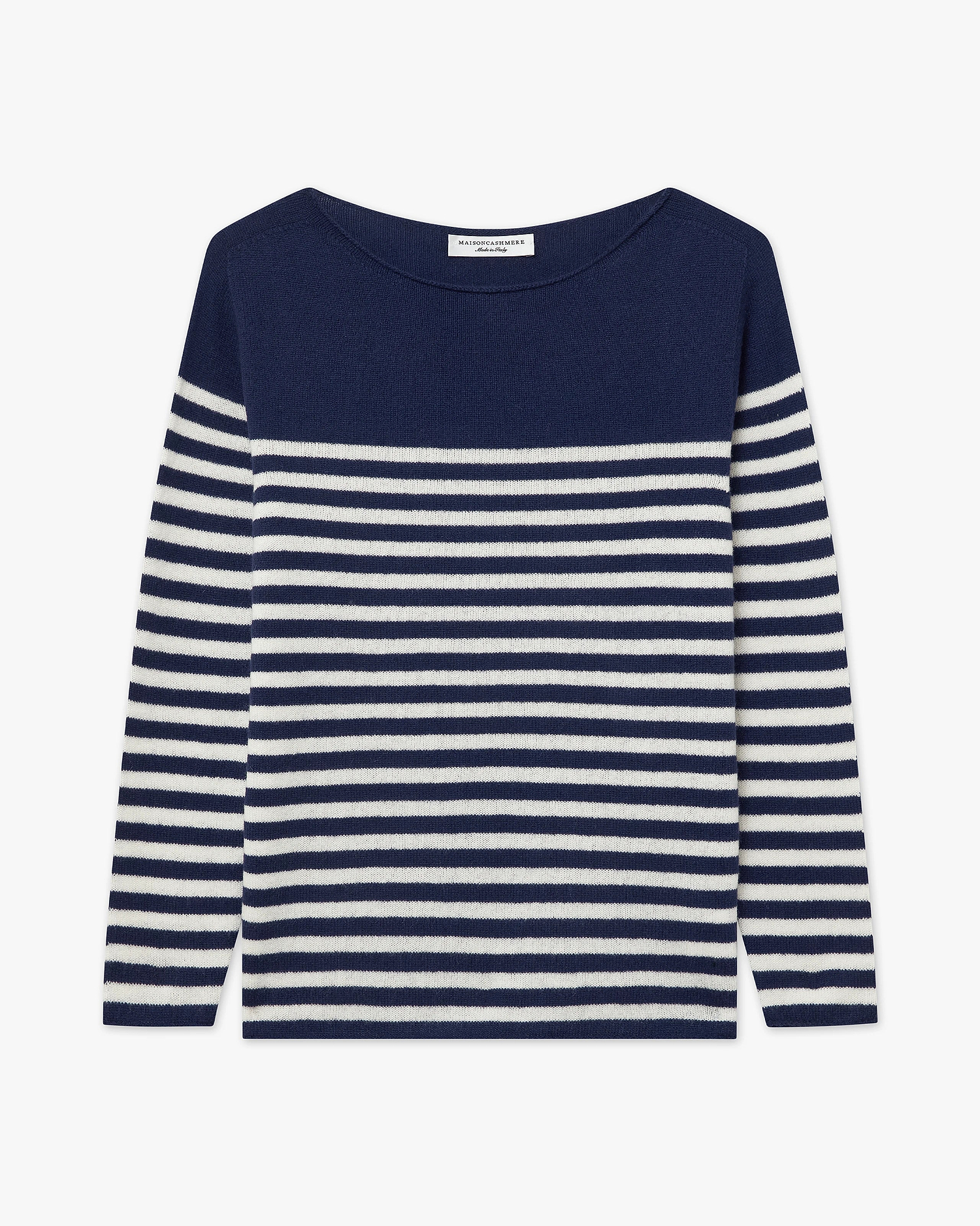 Piuma Boat Neck Sweater - Blue Cashmere