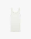 Top Pizzo Plissé - Bianco