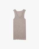 Tank Top Plissé - Walnut
