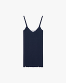 Plissee Top - Blau