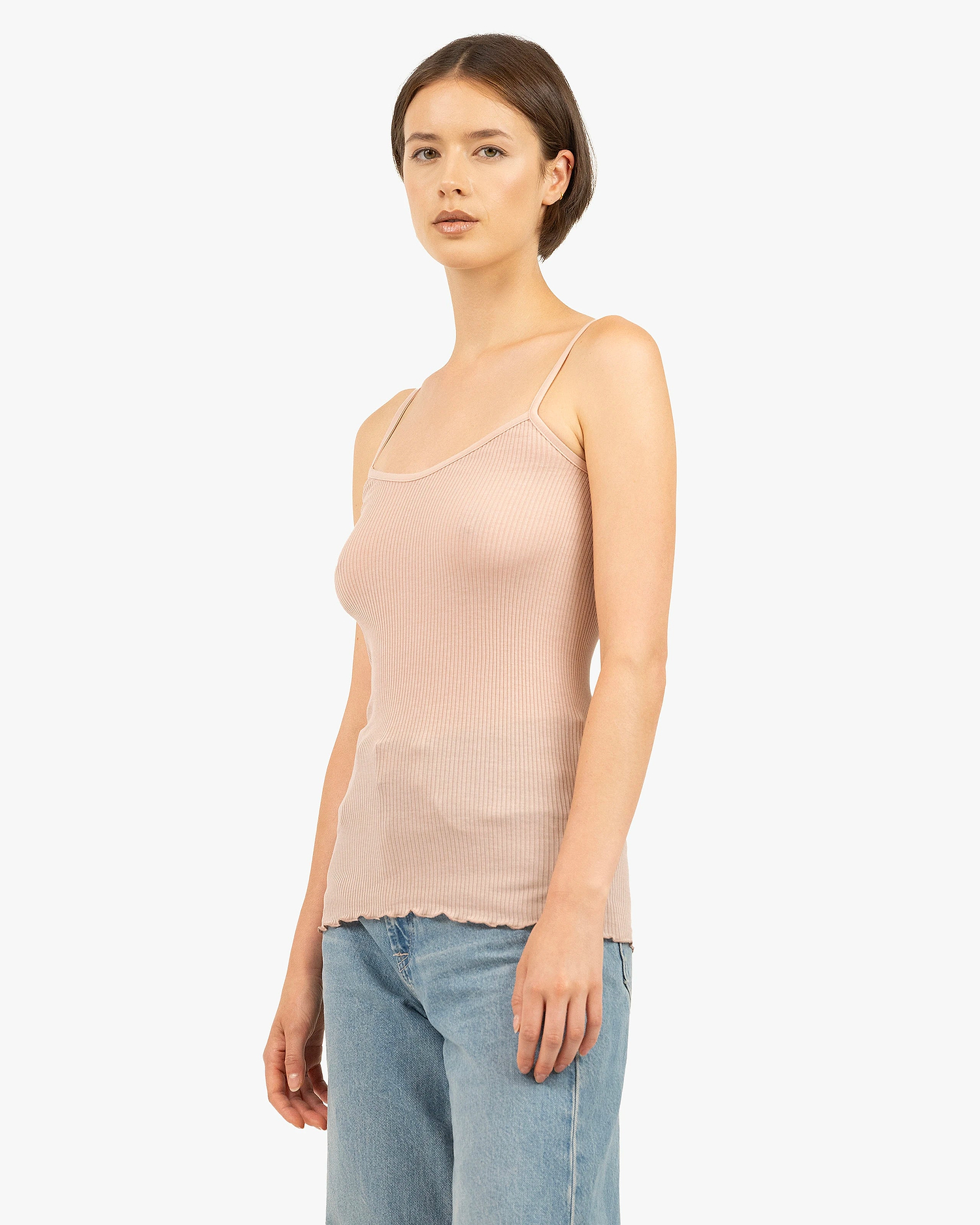 Pleated Top - Blush Cotone / Seta