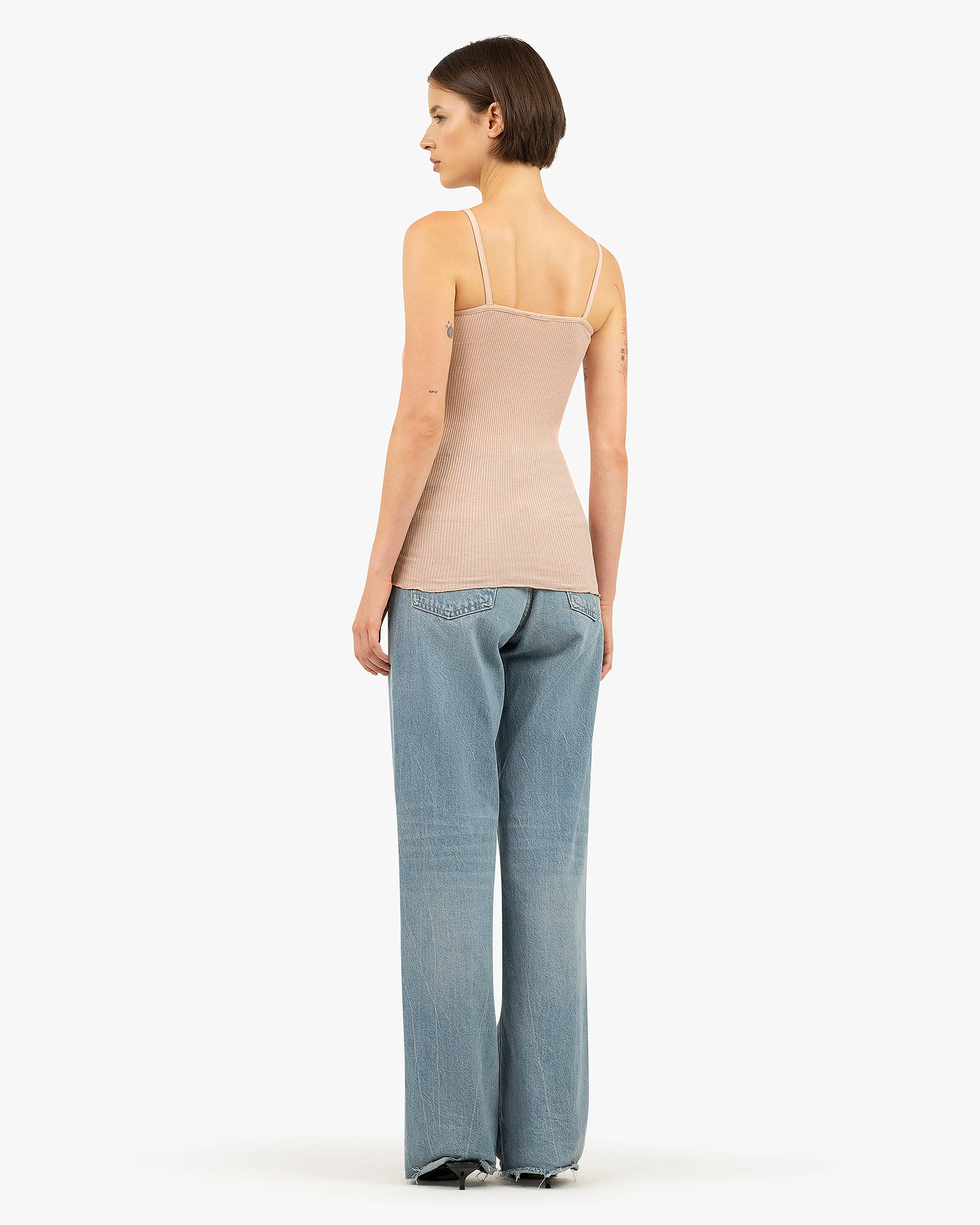 Pleated Top - Blush Cotone / Seta