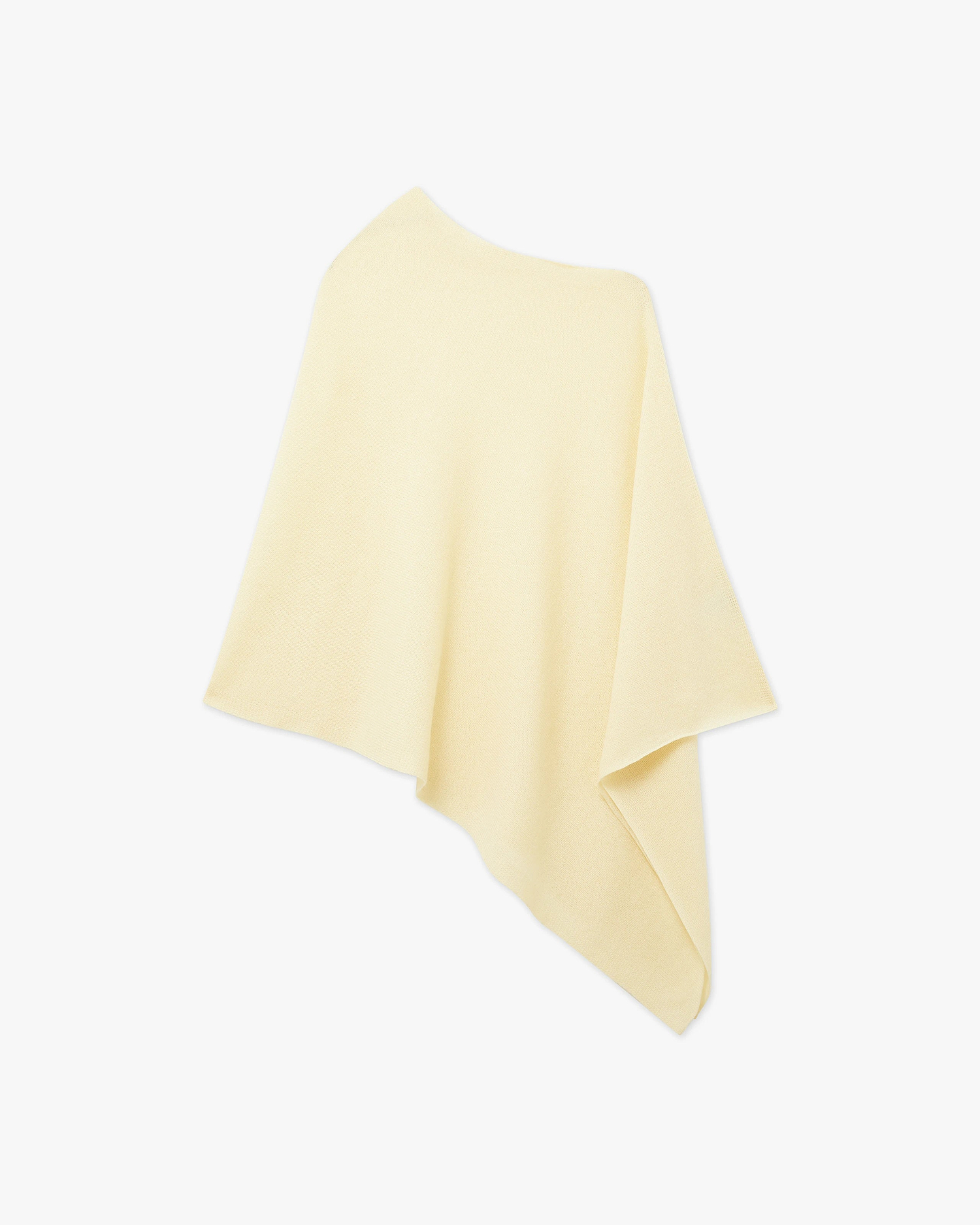 Essential Poncho - Yellow Cashmere