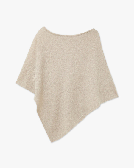 Ostuni Poncho - Beige Cashmere