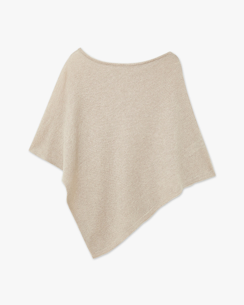 Ostuni Poncho - Beige Cashmere