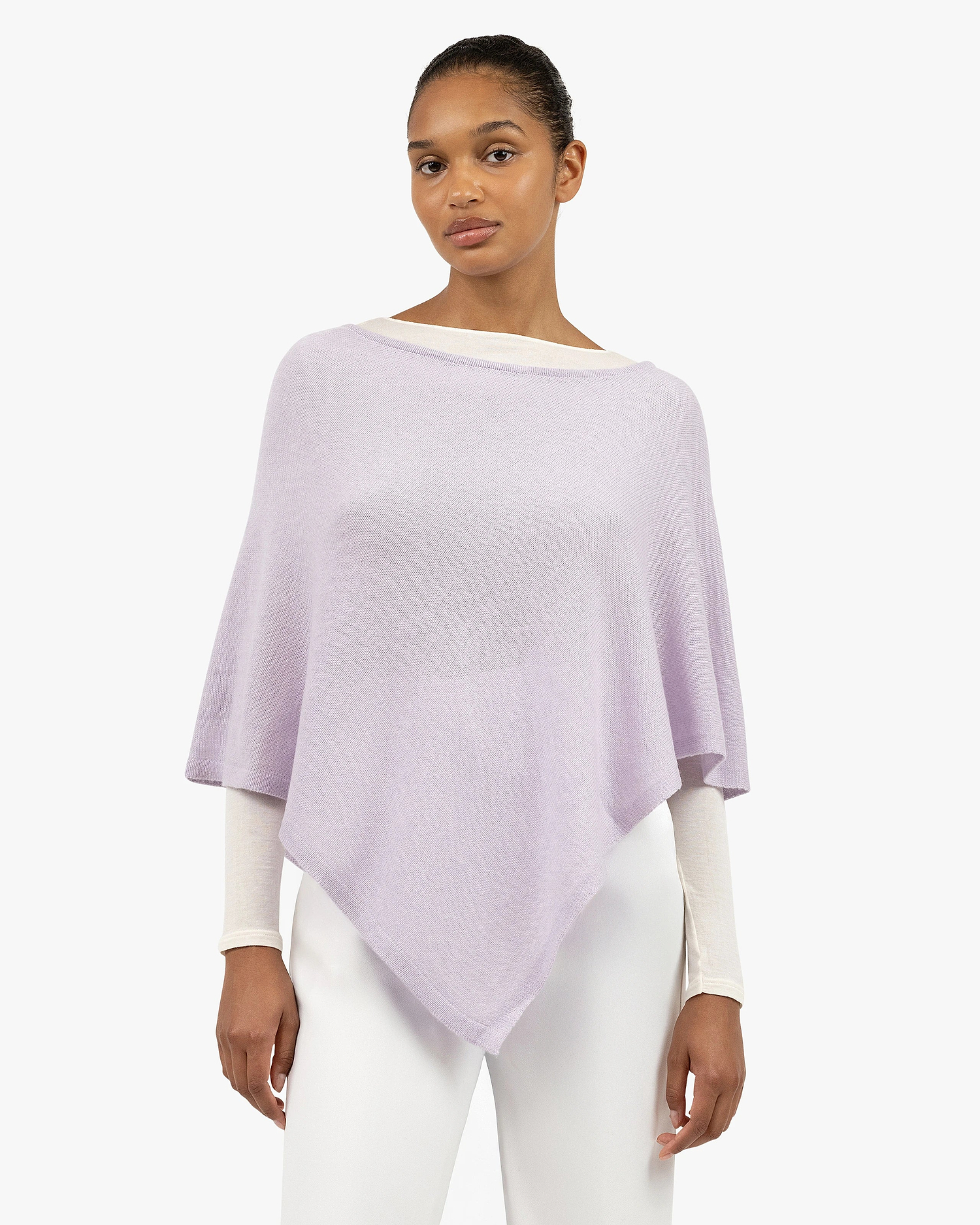 Ostuni Poncho - Lilac Cashmere
