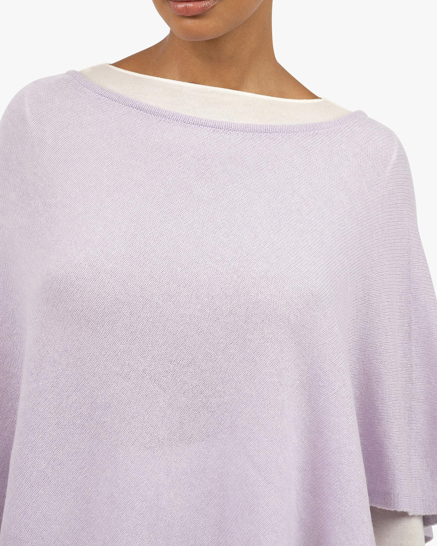 Ostuni Poncho - Lilac Cashmere