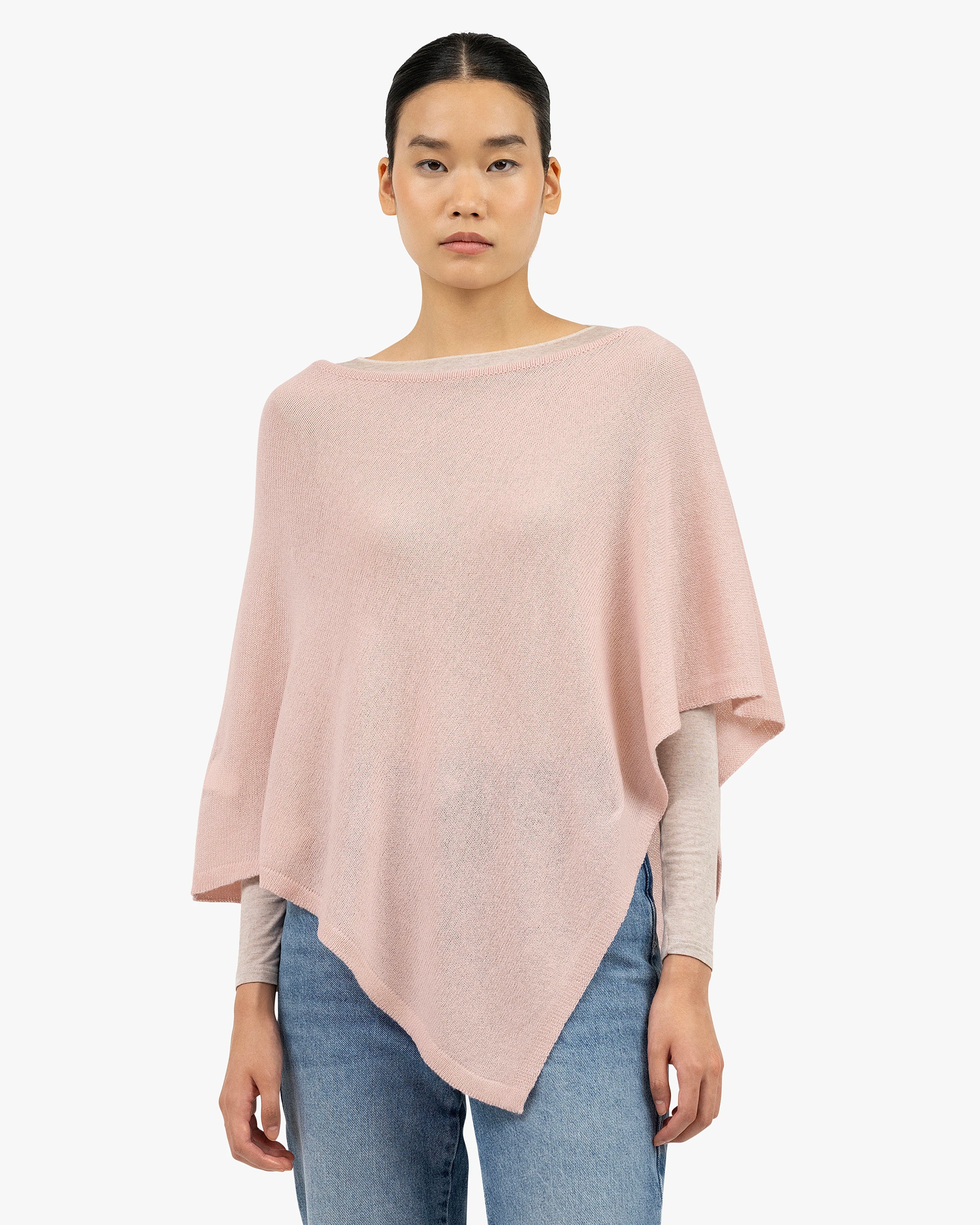Ostuni Poncho - Rose Cashmere