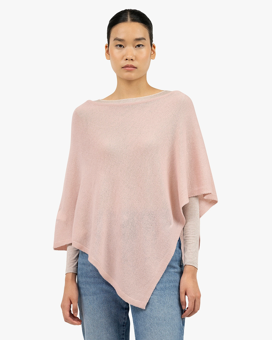 Ostuni Poncho - Rose Cashmere