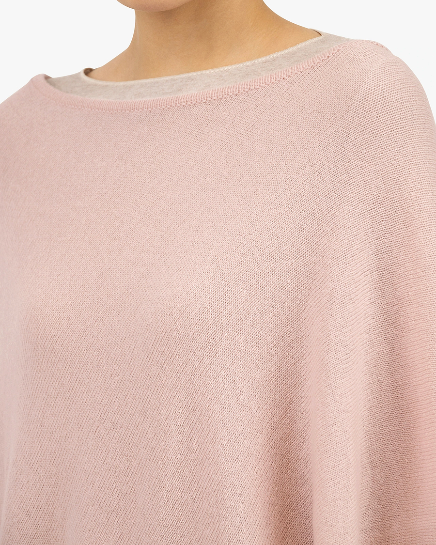 Ostuni Poncho - Rose Cashmere