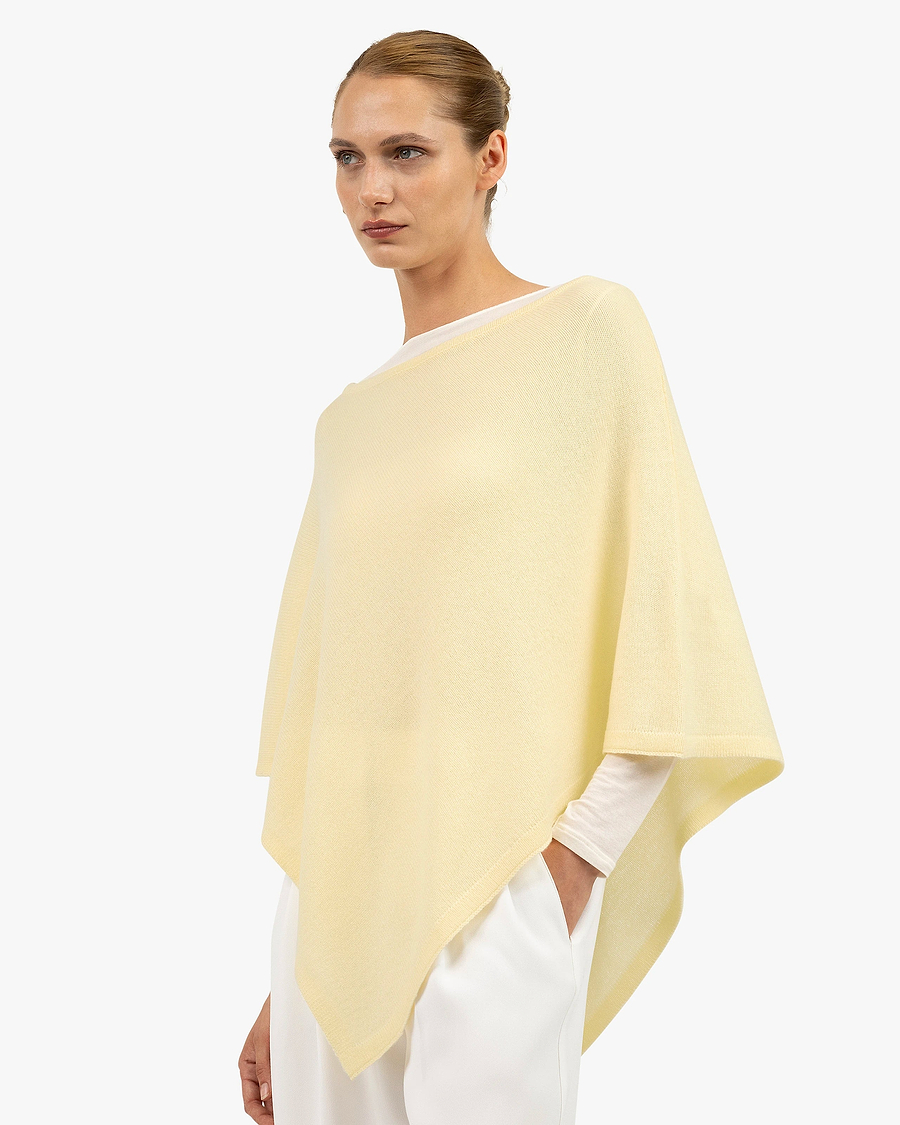Ostuni Poncho - Yellow Cashmere