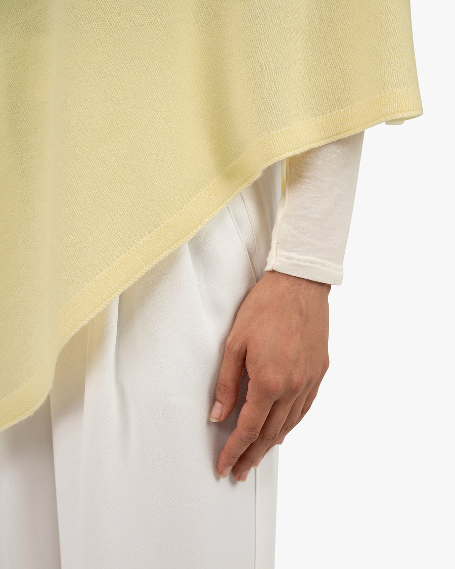 Ostuni Poncho - Yellow Cashmere