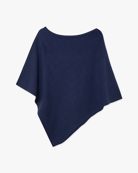 Ostuni Poncho - Blue Cashmere