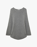 Poncho Sorbonne - Gris Moyen