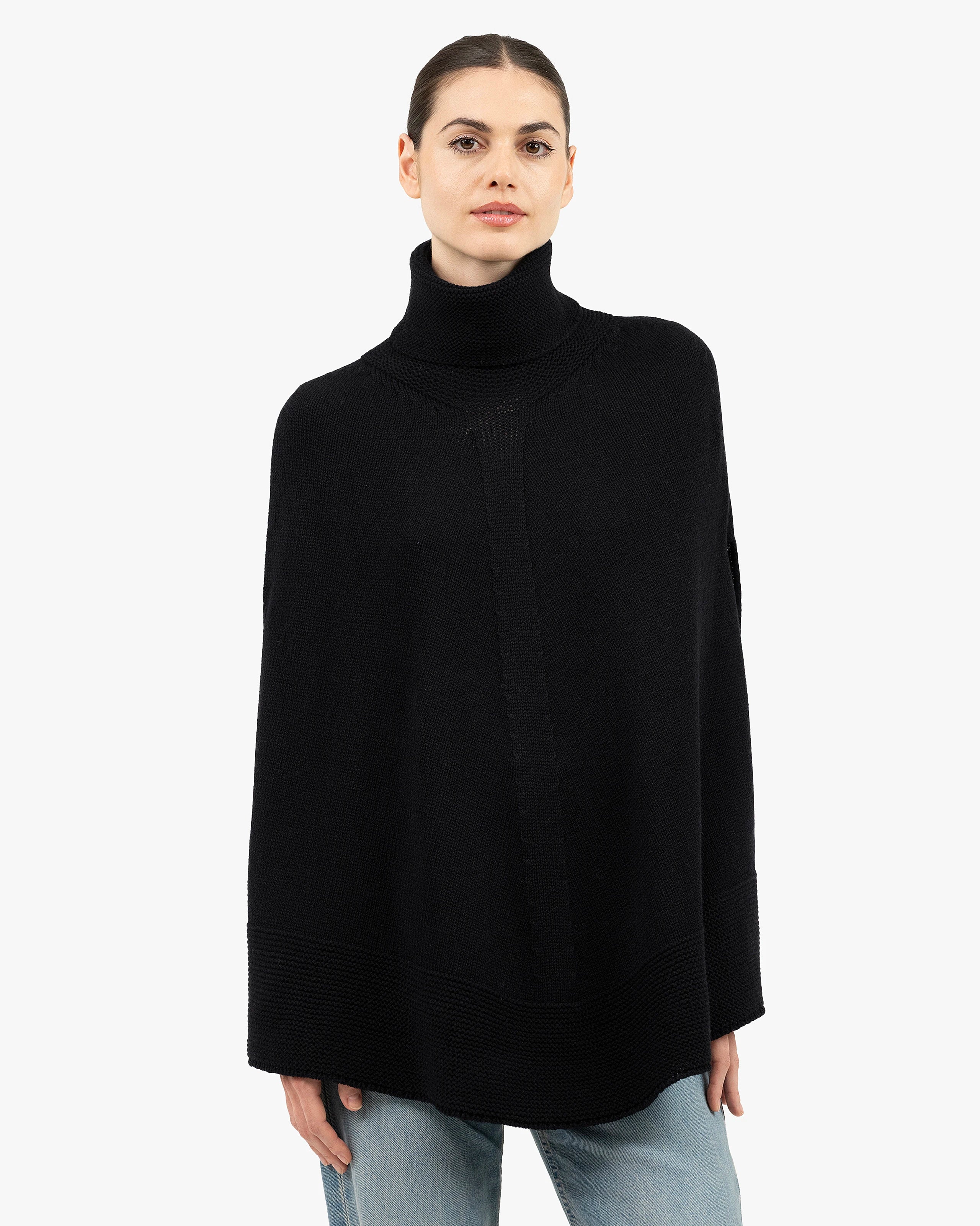 Selva Poncho - Black Cashmere